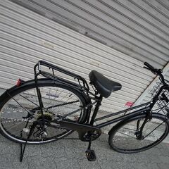 26吋 ファッションシティサイクル 外装6段/LEDオート/ブラック