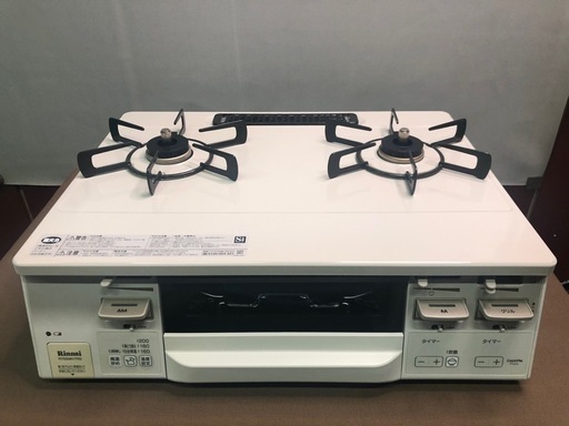 中古美品　リンナイ　ガステーブル　都市ガス用　2022年製　RT66WH7RG