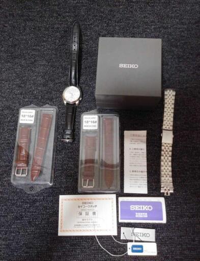 SEIKO ファイブ自動巻き　裏蓋スケルトン　付属品多数　中古美品