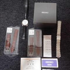 SEIKO ファイブ自動巻き　裏蓋スケルトン　付属品多数　中古美品