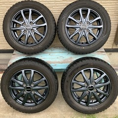 ダイハツ エッセ で使用　スタッドレスタイヤ 155/65R13 13インチ　ホイール 4本セット 日本製ノーストレックN3i+レーベンLH 1340+45 4H100