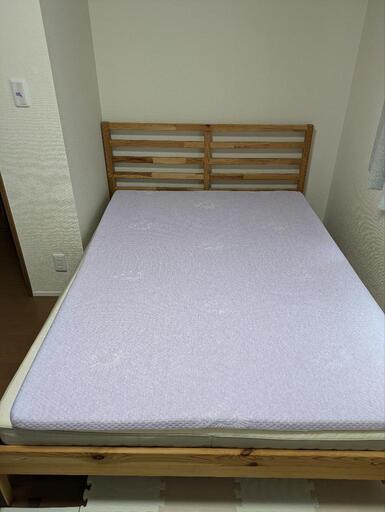 IKEA Tarva ダブルベッド 160x200 マットレス付き