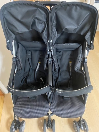 二人乗りベビーカー　コンビ　美品
