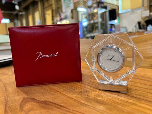 Baccarat バカラ アビスクロック Sサイズ バカラ アビスクロック 置き時計 愛品館八千代店】Baccarat アビス