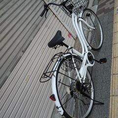 [Takeda]Lietto Town(リエットタウン)27吋 ファミリーサイクル 外装6段/LEDオート/ホワイト