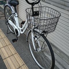 [Takeda]Lietto Town(リエットタウン)27吋 ファミリーサイクル 外装6段/LEDオート/ホワイト