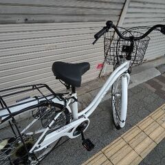 [Takeda]Lietto Town(リエットタウン)27吋 ファミリーサイクル 外装6段/LEDオート/ホワイト