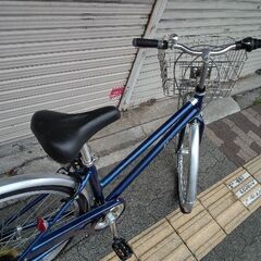 [SAKAMOTO]Primer(プライマー)27吋 シティサイクル アルミ/外装6段/LEDオート/ネイビー