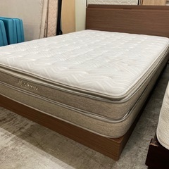愛品館 江戸川店 ダブル】NITORI（ニトリ） ロータイプ ダブルベッド 