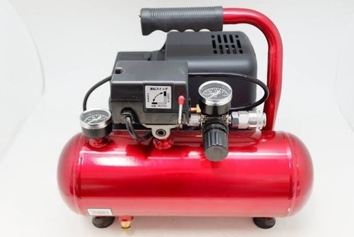 美品オイルレスコンプレッサー4L