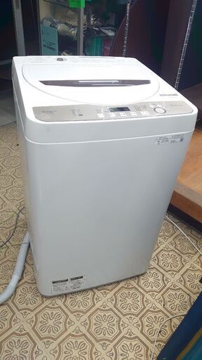 『☆美品・6キロタイプ☆』シャープ 全自動電気洗濯機 【ES-GE6D-T】◐2020年製