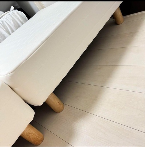美品 山善製品【東京練馬区引渡しのみ】脚付きマットレス分割式