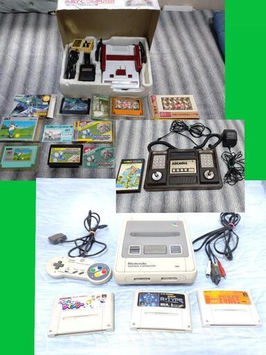 美白ファミコン箱説付き、バンダイアルカディア、スーファミ　ゼビウス等箱説有り
