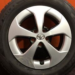 【DUNLOP WINTER MAXX WM02 195/65R15】スタッドレス【トヨタ 30プリウス 純正ホイール 15インチ 6J5HPCD100+45】バリ溝 　(KTN160)