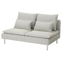 値下げ中【美品!】IKEA ソファ SÖDERHAMN ソーデルハムン 3人掛けコンパクトソファセクション, ヴィーアルプ ベージュ/ブラウン