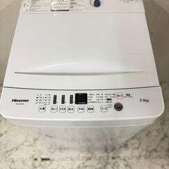  19947  Hisense 一人暮らし洗濯機 2020年製 5.5kg ◆大阪市内・東大阪市他 6,000円以上ご購入で無料配達いたします！◆ ※京都・高槻・枚方方面◆神戸・西宮・尼崎方面◆生駒方面、大阪南部方面　それぞれ条件付き無料配送あり！            
