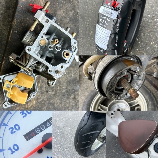 ☆ビーノ低燃費4スト☆バッテリー・プラグなど新品交換！キャブレーターオーバーホールで快調ですよ☆50cc原付スクーター ☆ビーノ低燃費4ストモデル☆バッテリー・プラグなど新品交換^_^