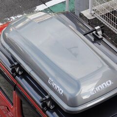 inno ルーフボックス BR33 グレー 中古 左開き ルーフBOX 普通車、小型車、軽自動車ハイト系 ルーフキャリア