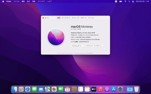 MacBook 12インチ 512GB 2016年 超軽量 動作OK箱あり