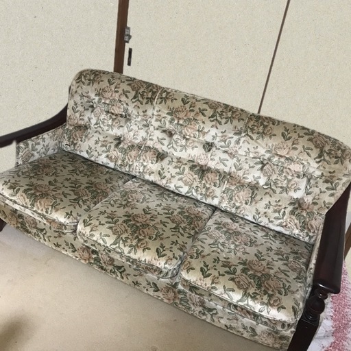 カリモク　karimoku 3人掛けソファ　ヴィンテージ　1人掛けソファセット　3点セット【配送相談可】