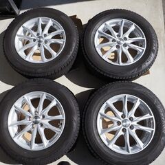 195/65R15 2023年44週製 ブリザック VRX3 タイヤ・美品ホイール4本セット