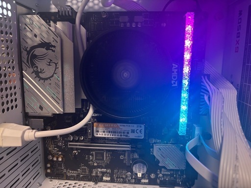 最新ゲーミングPC ryzen58600G ddr5 16gb m.2 2tb msi