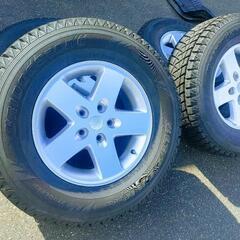JEEP/ジープラングラー[純正]アルミ 7.5J×17、2015年製造 バリ山ブリジストン ブリザックZ3 265/65R17[冬用]取りに来れる方限定