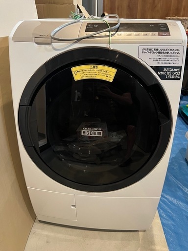 【配達無料】日立ドラム式洗濯機　BD-SV110EL