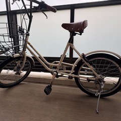 「ブリヂストン」VEGAS（ベガス）「VEG00」20インチ ミニベロ 自転車アイボリー