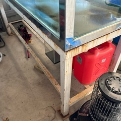 ガラス水槽　1800 600 600 水槽台付き