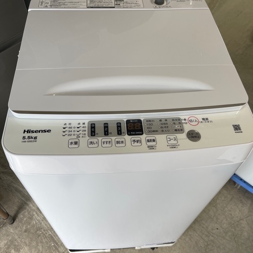 2024年　ハイセンス  洗濯機　5.5kg 極美品