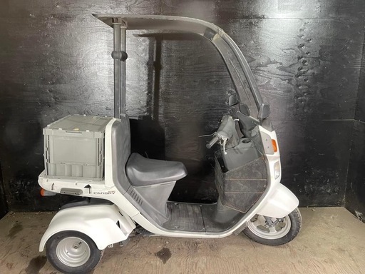 ★支払総額7.8万円★走行テスト済み！始動動画あり♪ ホンダ ジャイロキャノピー TA03 4スト、インジェクション♪ LEDヘッドライト！リア箱あり！通勤通学に♪ ☆支払総額7.8万円☆走行テスト済み！始動動画あり♪ ホンダ ジャイロ