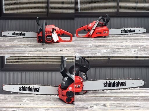 【動作確認済/2回使用/未使用に近い美品・良品】 shindaiwa/新ダイワ　やまびこ　エンジンチェンソー　E2135S/400　カジュアルソー