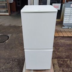 シャープ SJ-D14A-W 137L 2ドア冷蔵庫 白『中古良品』2015年