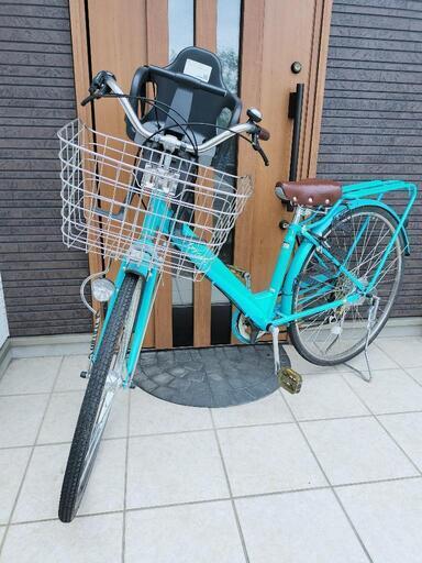 ノーパンクタイヤ自転車・子供乗せ付き