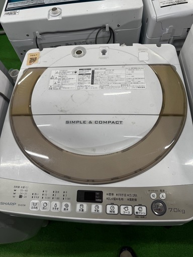 ご来店時、ガン×2お値引き‼️SHARP(シャープ) 2016年製 7.0kg 洗濯機
