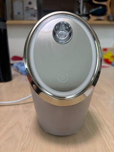 フェスティノ スチーマー ディープクレンジング 美顔器 保湿ケア 簡単操作 フェイシャル クレンジング ナノスチーマー SMHB-033 FESTINO (サンドベージュ)
