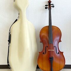 北海道 千歳市/恵庭市 SUZUKI VIOLIN 鈴木バイオリン チェロ No.72 サイズ4/4 Anno1991 HISCOX LITEFLITE ENGLAND ハードケース付 