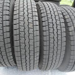 ☆彡バン貨物用！ＬＴ！ＤＵＮＬＯＰ☆スタッドレスタイヤ９分山以上☆１４５/８０/Ｒ１２！平成２８年式ハイゼットカーゴから取り外し！２０２４年５６週！取りに来る方希望！