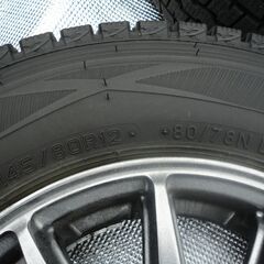 ☆彡バン貨物用！ＬＴ！ＤＵＮＬＯＰ☆スタッドレスタイヤ９分山以上☆１４５/８０/Ｒ１２！平成２８年式ハイゼットカーゴから取り外し！２０２４年５６週！取りに来る方希望！