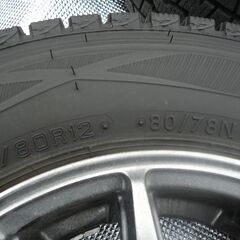 ☆彡バン貨物用！ＬＴ！ＤＵＮＬＯＰ☆スタッドレスタイヤ９分山以上☆１４５/８０/Ｒ１２！平成２８年式ハイゼットカーゴから取り外し！２０２４年５６週！取りに来る方希望！