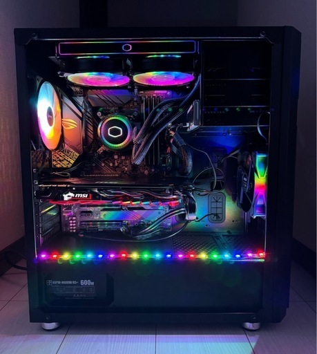 自作ゲーミングPC i5 9400f GTX1070 メモリ16GB Win11 MSI thermaltake