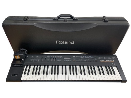 現状品 Roland ローランド キーボード JV-50 シンセサイザー 鍵盤 ハードケース 電源アダプターあり