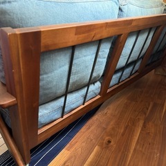 【人気家具店✨】unico 3シーターデニムソファ　swella