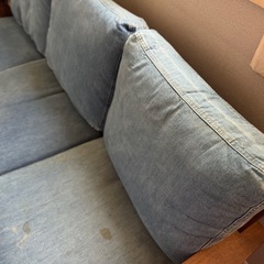 【人気家具店✨】unico 3シーターデニムソファ　swella