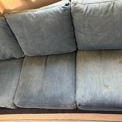 【人気家具店✨】unico 3シーターデニムソファ　swella