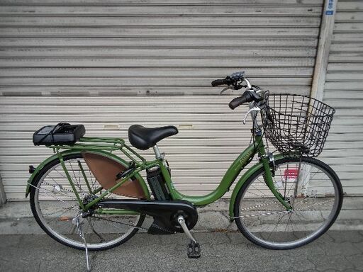[BRIDGESTONE]アシスタファイン 26吋電動アシスト自転車 8.7Ahバッテリー+充電器(ナチュラルオリーブ)