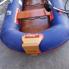 訳ありアキレスゴムボート ハンドエレキ ボート釣り用品1式