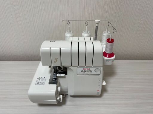 美品　ジューキ ロックミシン ベビーロック 糸取物語 BL660FEX　アタッチメント6点セット付