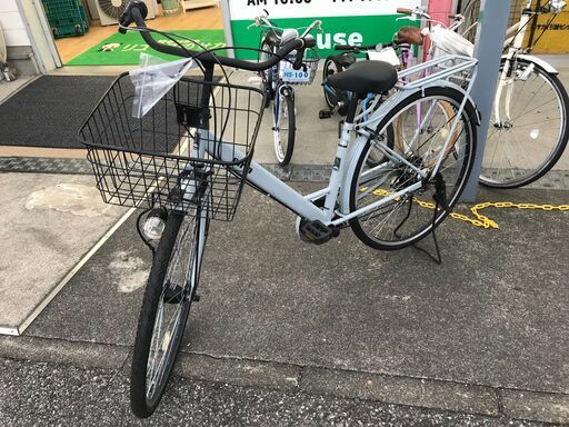 ★ジモティ割あり★  ママチャリ 27インチ ブルー クリーニング済み KJ6340